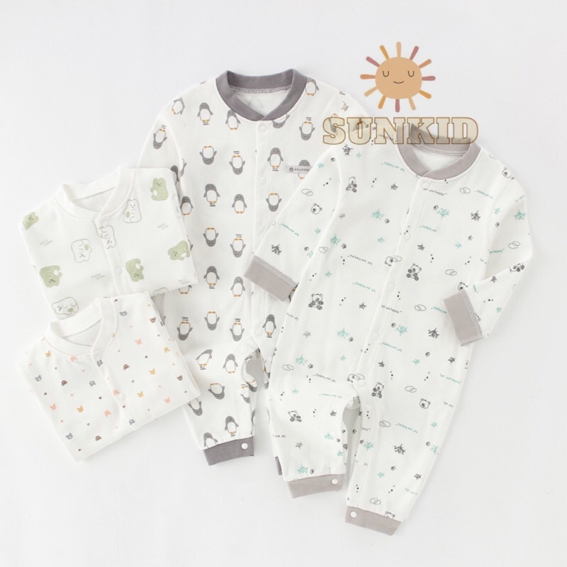 Jumpsuit baby bộ liền quần dài tay em bé