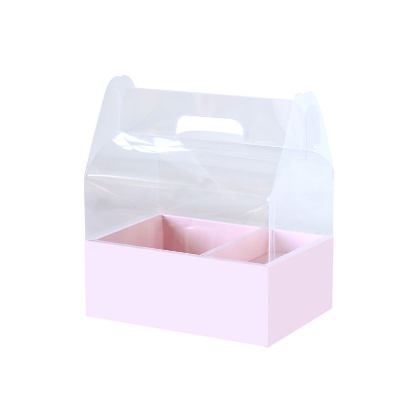 Hộp mica vali chữ nhật đựng hoa quà, bánh sinh nhật