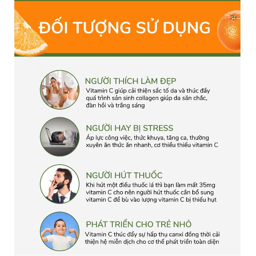THỰC PHẨM BẢO VỆ SỨC KHỎE VIÊN VITAMIN C – HƯƠNG CAM | BigBuy360 - bigbuy360.vn