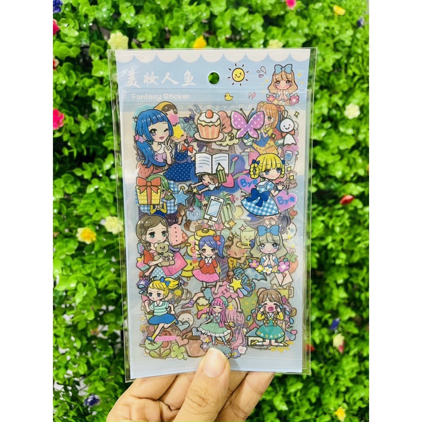 Sticker Bộ 6 Tấm Trang Trí Sổ Siêu Cute (Nhiều Chủ Đề)