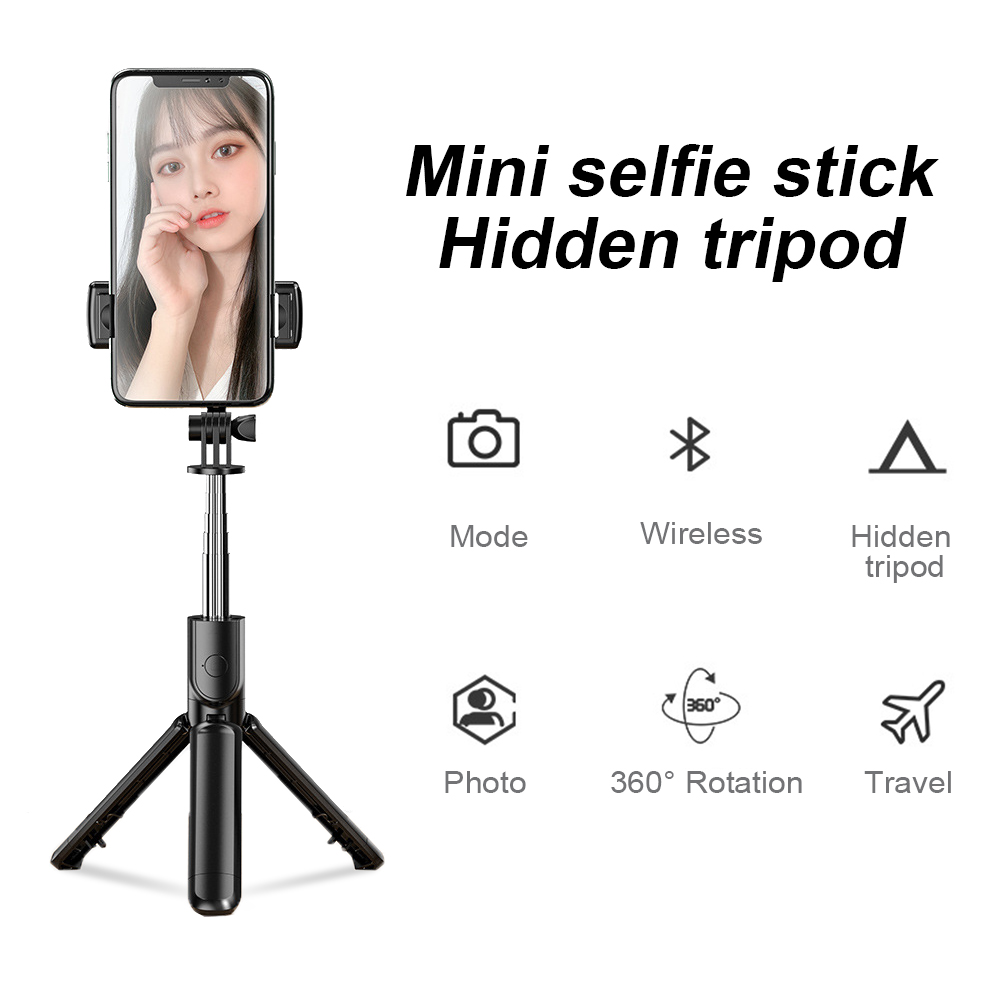 Gậy Chụp Ảnh Selfie Kết Nối Bluetooth Có Nút Bấm Tiện Dụng Cho Ios Android | BigBuy360 - bigbuy360.vn