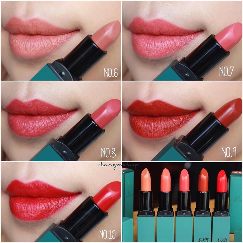 Son Thỏi Bbia Last Lipstick Series Positive Vỏ Xanh Đỏ Nâu