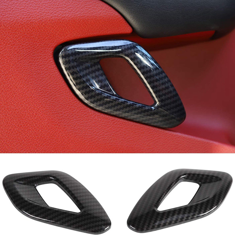 Vỏ Bọc Tay Nắm Cửa Bên Trong Bằng Sợi Carbon ABS Cho Dodge Challenger 2015-2022