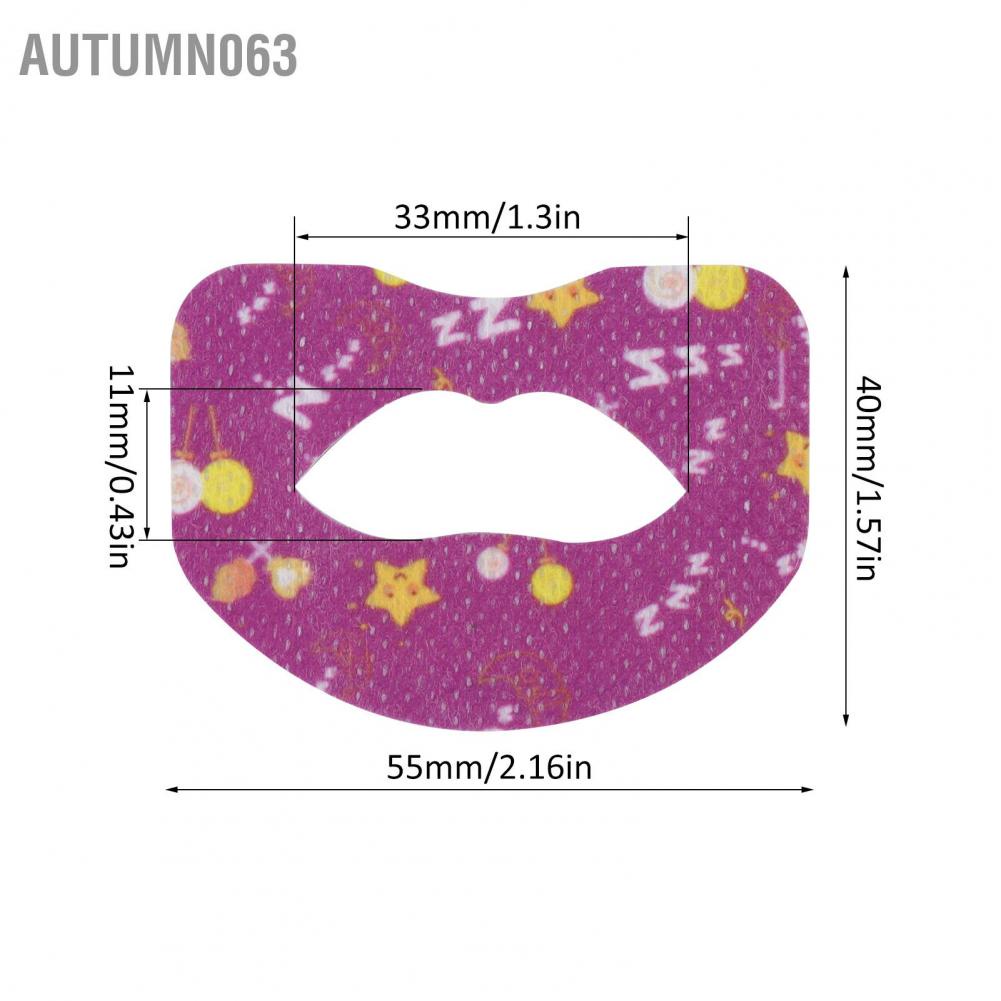 Set 30 Miếng Dán Miệng Mềm Mại An Toàn Cho Bé Khi Ngủ Hình dán chống há miệng khi ngủ Autumn063