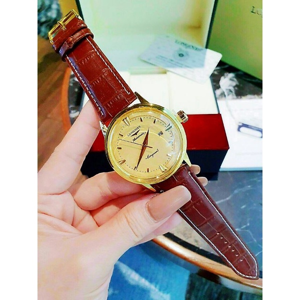 Đồng hồ nam Longines dây da sang trọng đẳng cấp