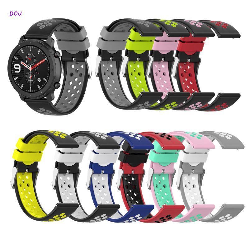 Dây Đeo Đồng Hồ Thể Thao Bằng Silicone 20mm Cho Samsung Gear S2 / S2Classic Gear Sport R600 Amazfit Bip Vivoactive 3 / Hr Forerunner 245 / 645 Nokia 40mm Huawei Watch2