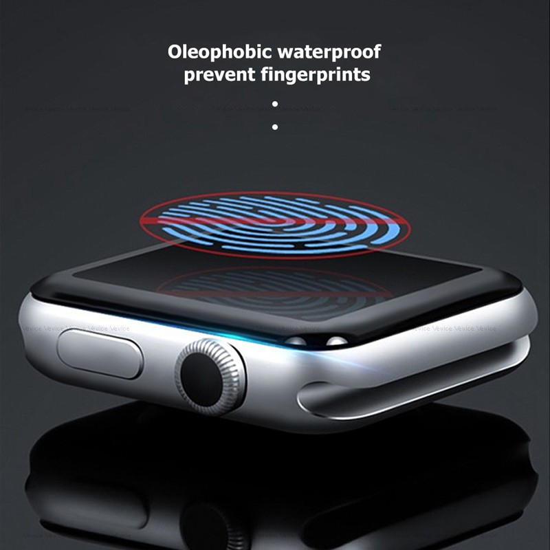 Miếng dán màn hình tràn viền jansin thích hợp cho apple watch series 7 6 se 5 4 3 2 1 size 41mm 45mm 38mm 40mm 42mm 44mm