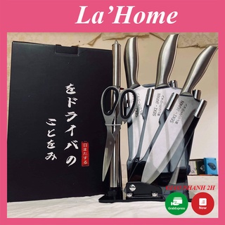 Bộ dao 6 món La'Home thép không gỉ, bộ dao 6 món Seki Japan hàng xuất Nhật