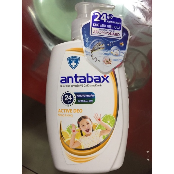 Nước rửa tay kháng khuẩn Antabax 250ml chính hãng
