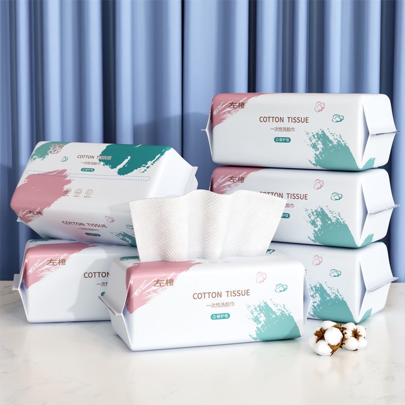 Bịch 110 khăn lau mặt khô dùng 1 lần