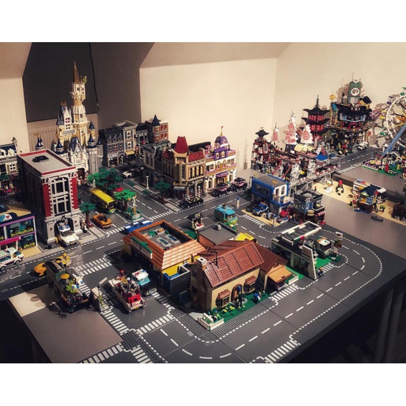 Tấm Đế Lắp Ráp Đồ Chơi Lego Dạng Chữ T Đường Phố Độc Đáo