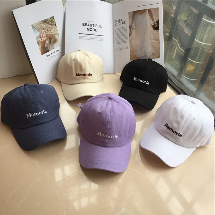 Mũ lưỡi trai 🧢 Nón kết thêu chữ Memorie nam nữ cá tính Ulzzang thời trang chất đẹp hiệu LABIZI NK08