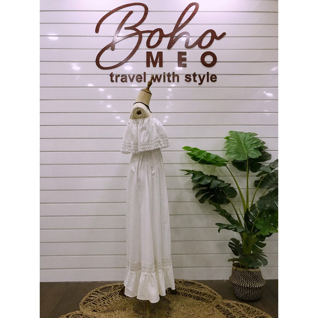 Váy xô xốp thái trắng