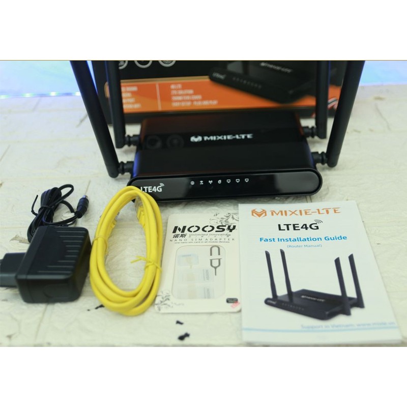 Bộ Phát Wifi Dùng Từ Sim 4G MIXIE-LTE ( 1 WAN )+( 3 LAN) Dùng cho Xe Khách, Xe Bus, Lắp Camera Phát 4G Từ Sim Tenda 4G03 | BigBuy360 - bigbuy360.vn