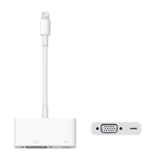 Cáp kết nối máy chiếu cho iPhone/iPad/iPod Apple Lightning to VGA Adapter (Trắng)