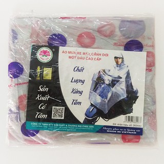 Áo mưa choàng chấm bi tròn