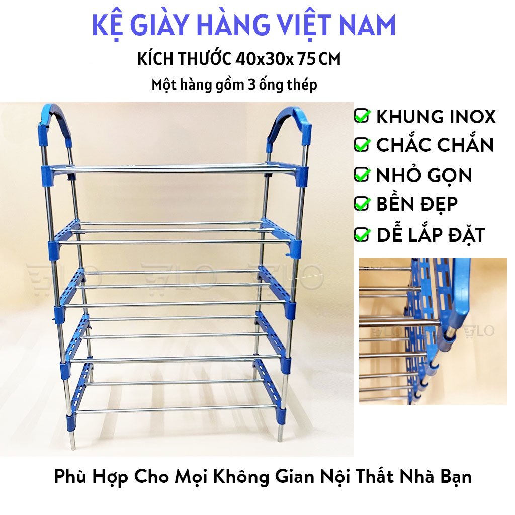 Giá Để Giày Inox 5 Tầng Chắc Chắn 88233 Shop Kho Tổng Vp88