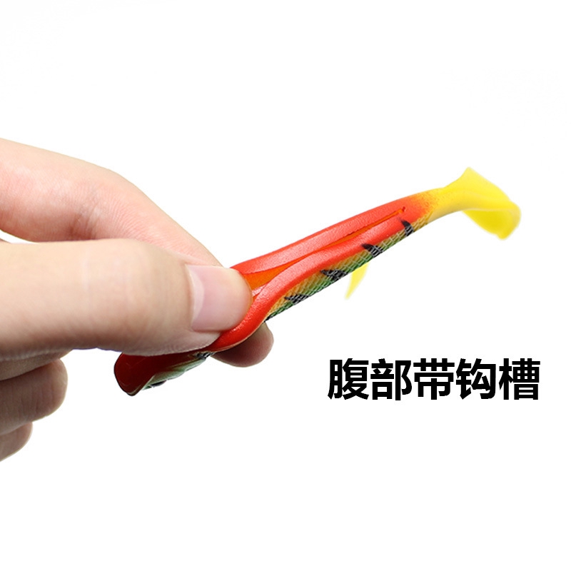 Mồi câu hình cá giả 3D cao su mềm 11.5cm/ 6.1g