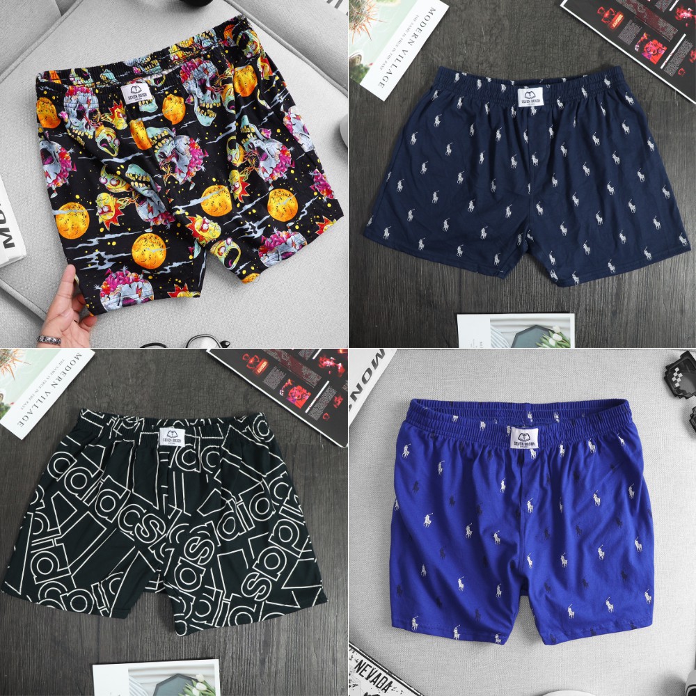 [𝗖𝗢𝗠𝗕𝗢 𝟱] Quần Đùi Thun Nam Mặc Nhà 100% Cotton, Mặc Ngủ Ở Nhà Rất Thoải Mái, BigSize QNNH | BigBuy360 - bigbuy360.vn