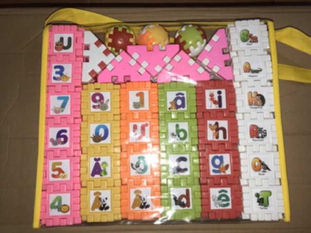 Bộ xếp hình vuông nhiều chi tiết cho bé