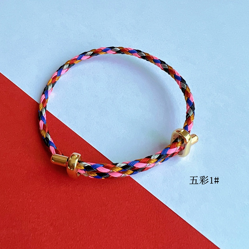 Vòng Tay Bện Dây Đính Hạt 3mm Có Thể Điều Chỉnh Màu Sắc Thời Trang Cho Nam Và Nữ DIY