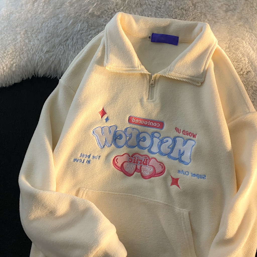 [Hàng Order] Áo Polo MsicrcW có cổ ULzzang form rộng dài tay dày dặn Unisex mới nhất thu đông 2021 OR028 | BigBuy360 - bigbuy360.vn