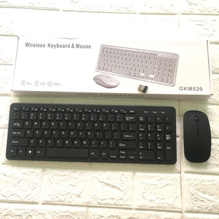 Bộ bàn phím và chuột không dây GKM520