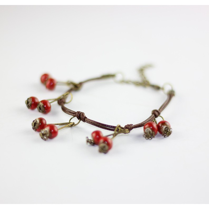 Vòng tay chùm cherry đáng yêu