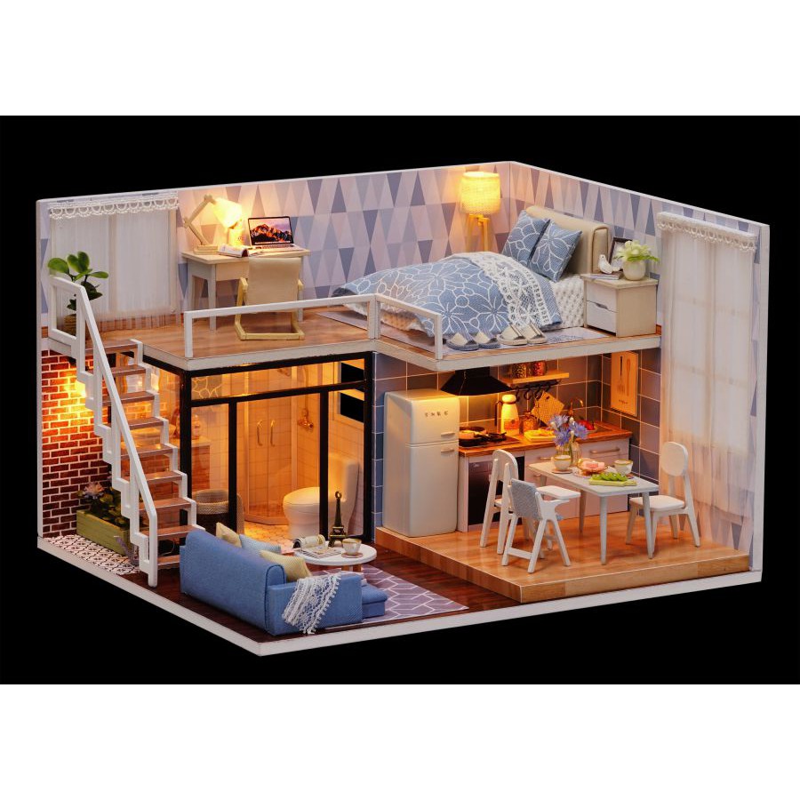 Nhà Búp Bê DIY - Blue Times L023