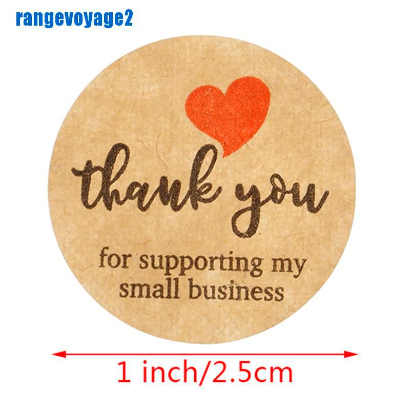 Bộ 500 Miếng Dán In Chữ Thank You Trang Trí