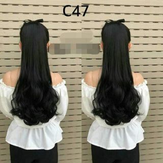 Tóc giả cột xoăn đuôi