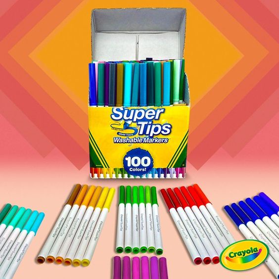 [BÚT LẺ] Bút lông fiber pen viết chữ calligraphy Crayola Super Tips Washable Marker