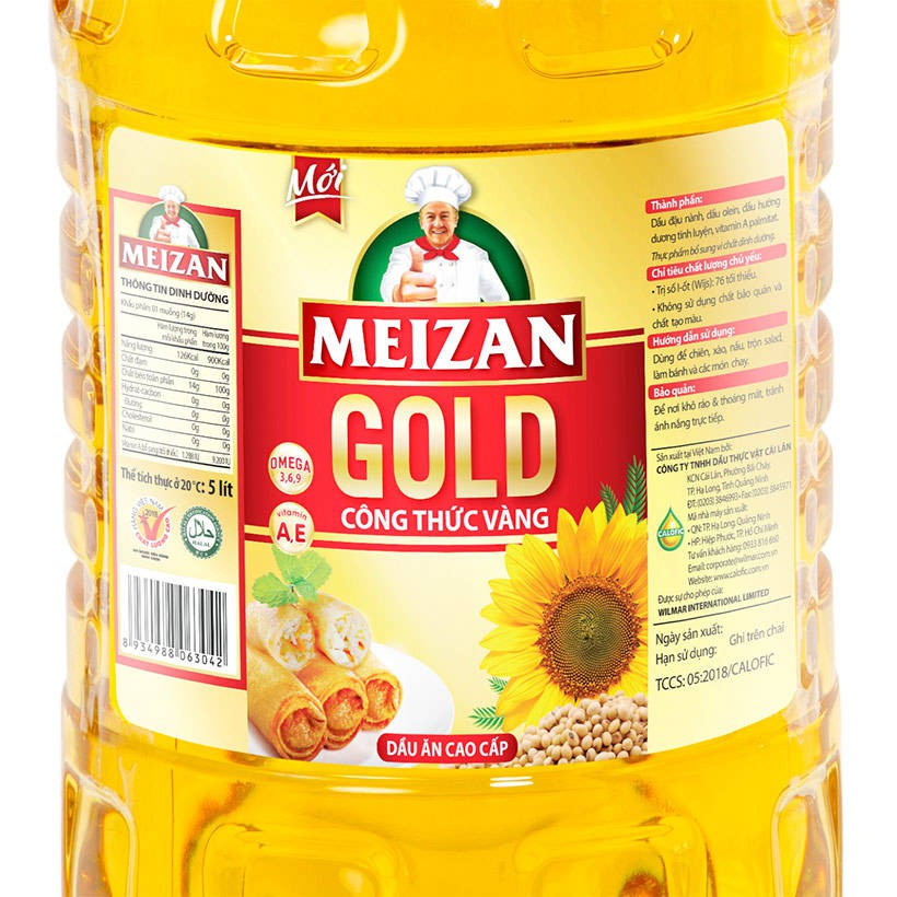 [Mã GRO1WM03 giảm 10% đơn 150K] Dầu ăn Meizan Gold 5L