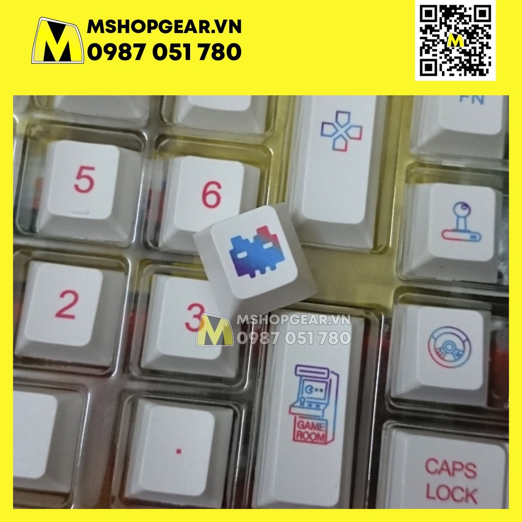 Keycap Gamers thick pbt cherry profile dye-sub - Font Gamer - Font thường