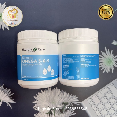 Omega 369 Healthy Care Úc 200 Viên