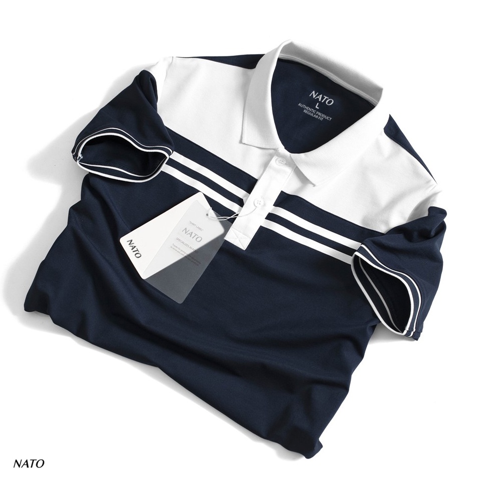 Áo Thun Polo Nam DON Vải Cotton Cá Sấu Cao Cấp Basic Đẹp Tay Ngắn Có Cổ Màu Trắng Đen Đỏ Xanh Navy Trơn Họa Tiết NATO