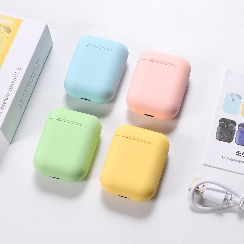 [COD] Tai nghe Bluetooth TWS i12 9 màu trongPodTouch Airpod Key Tai nghe không dây Tai nghe thể thao Tai nghe thể thao cho iPhone Xiaomi Điện thoại thông minh Điện thoại Android Không có hộp bán lẻ
