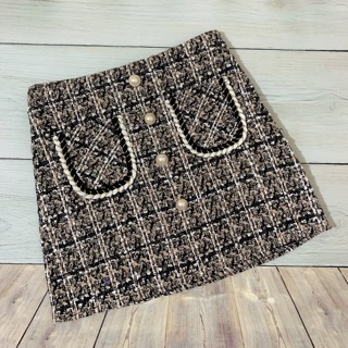 Chân váy dạ đính kim tuyến size M