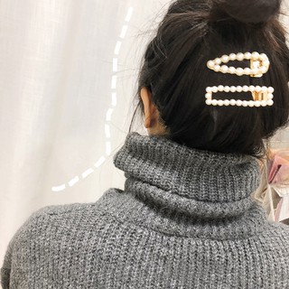 Kẹp tóc ngọc trai phong cách Hàn Quốc
