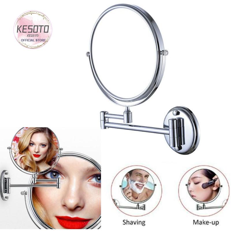 Gương Trang Điểm Hai Mặt Phóng Đại 5X / 1X Gắn Tường Tiện Dụng