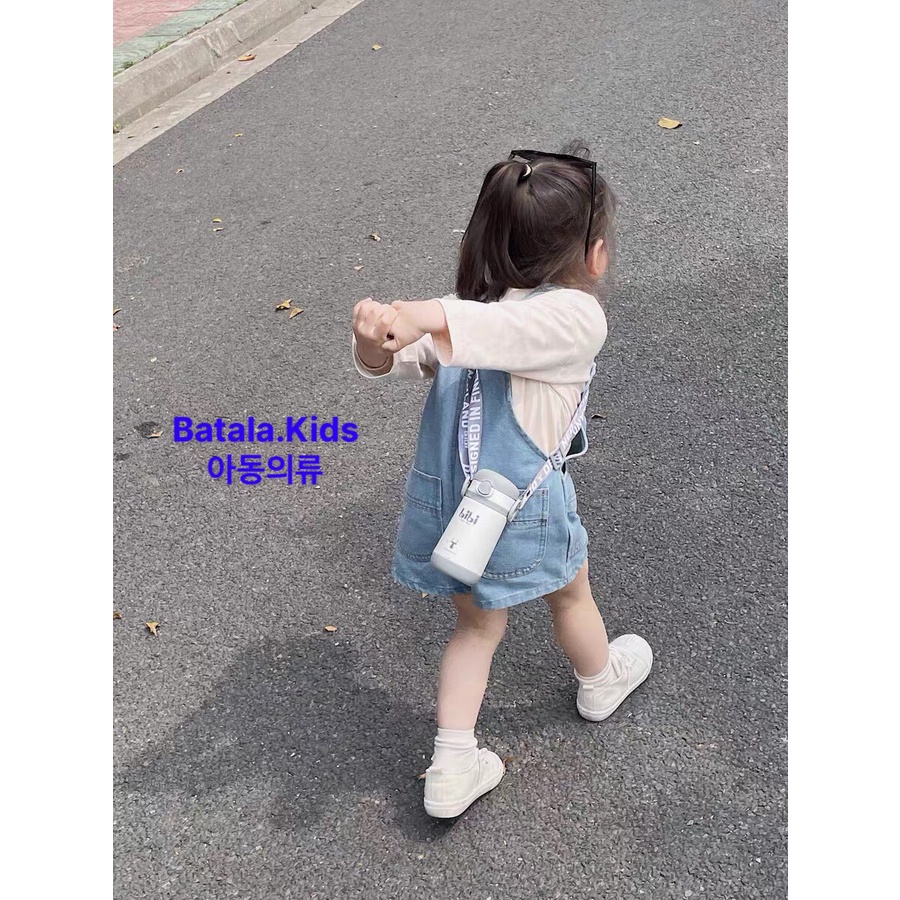 Yếm jean bé gái bé trai Batala kids Yếm bò trẻ em hàng loại 1 chuẩn phom cho bé từ 9-24kg