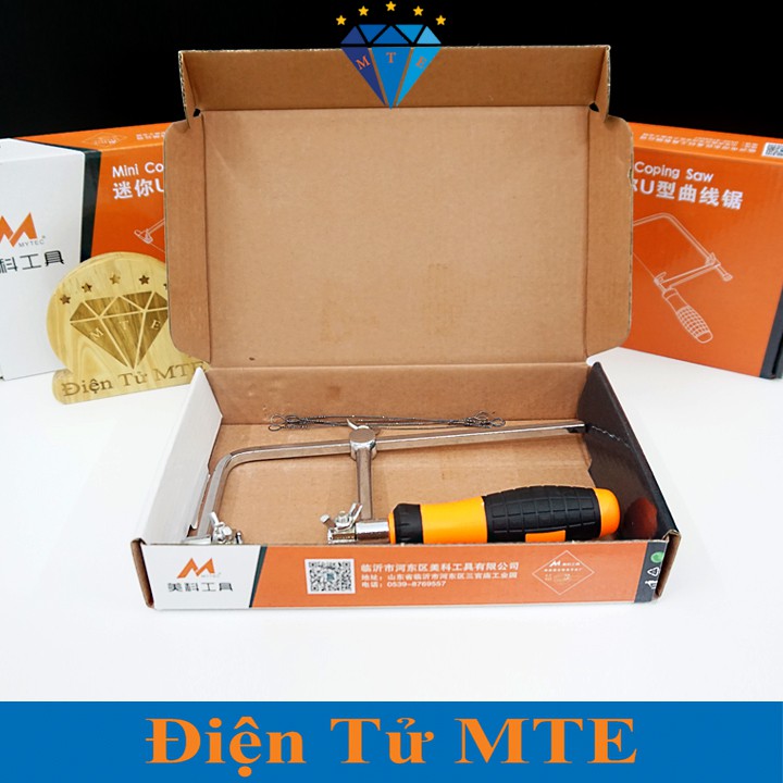 [Mã LIFEXANH03 giảm 10% đơn 500K] Cưa Lọng - Cưa Chỉ MYTEC Cầm Tay Chất Lượng Cao Kèm Hộp 5 Lưỡi Cưa 13cm