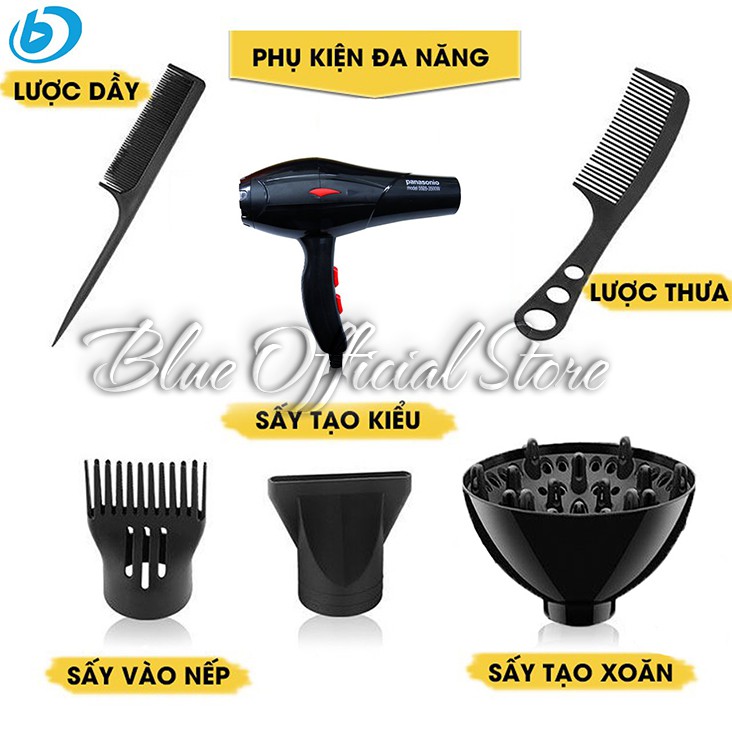 Máy Sấy Tóc 👩 Máy Uốn Tóc 👩 2 Chiều Nóng Lạnh Model 5528 Công Suất Lớn 3500W 💖 Thời Trang Nữ 💖 Hàng Nhập Khẩu