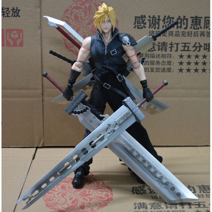 [ẢNH THẬT] [Bản Luxury] Mô hình đồ chơi Cloud Final Fantasy 7 play art kai pak - FF7