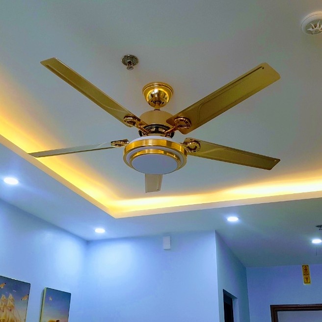 Quạt Trần Động Cơ DC 6 Cấp Độ Gió,Công Suất 90W, Đèn Led 3 Chế Độ Ánh Sáng Có ( điều khiển từ xa) [Bảo Hành 6 Năm]