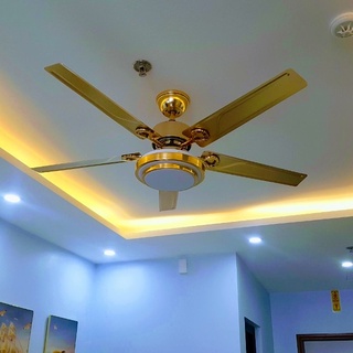 Quạt Trần Động Cơ DC 6 Cấp Độ Gió,Công Suất 90W, Đèn Led 3 Chế Độ Ánh Sáng Có ( điều khiển từ xa) [Bảo Hành 6 Năm]