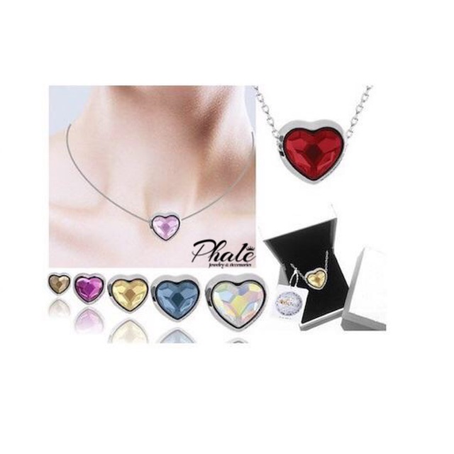 BeCharm Pha Lê Swarovski Trái Tim Đính Đá S14mm