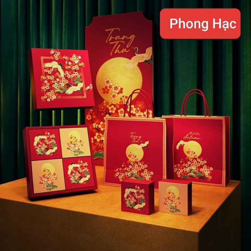 Hộp đựng 4 bánh trung thu (8 mẫu- kéo xem ảnh)
