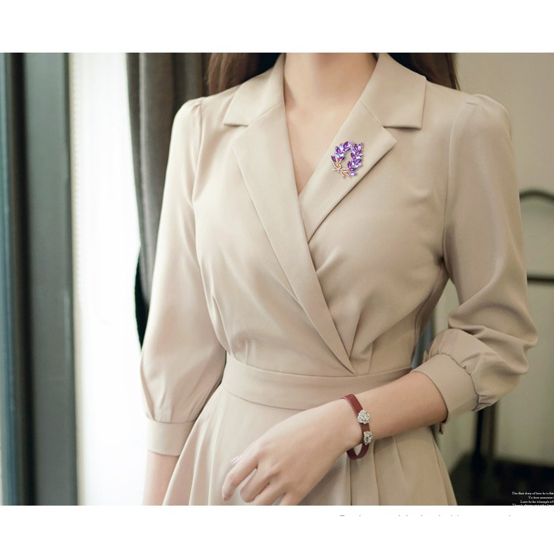 Trâm cài áo đính đá sang trọng GC181