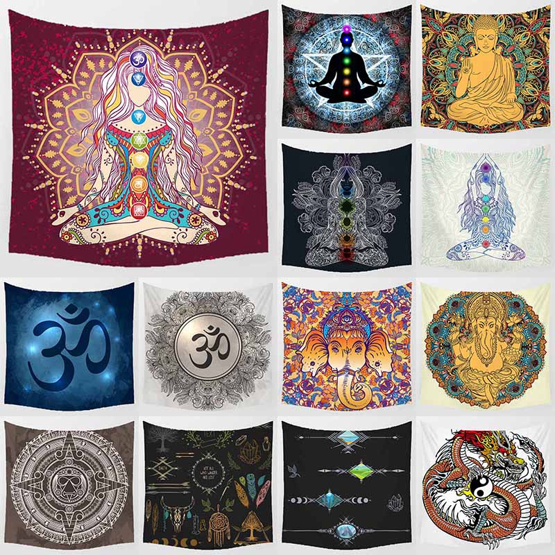 Thảm Treo Tường Trang Trí In Hình Phong Cảnh/Yoga/Hình Phong Cảnh/Chủ Công Nghệ Thuật 85cm X 85cm